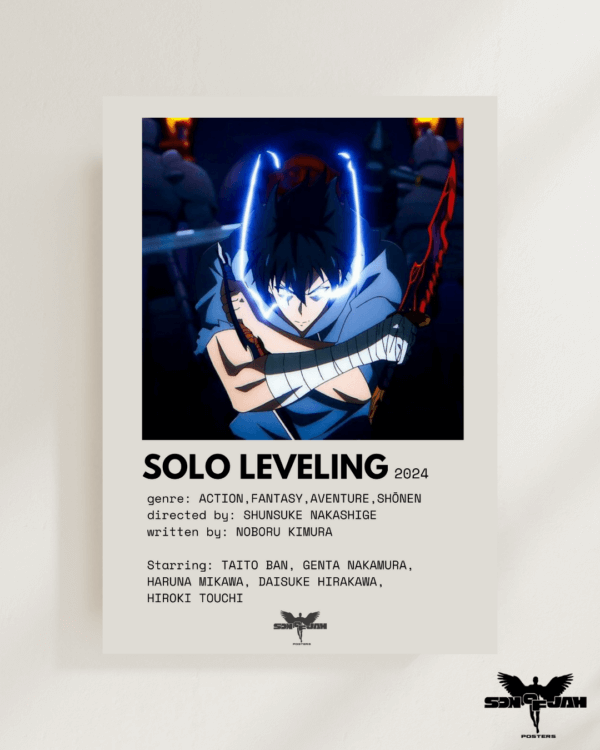 Poster Solo Leveling – L'Ascension d'un Héros ( A3 )