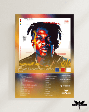 Poster Didi B - DIYILEM & BAZARHOFF : GENIUS ( A3 )