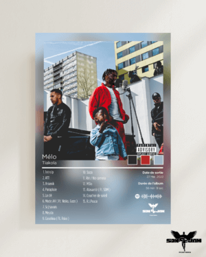 Poster Tiakola - Mélo ( A3 )