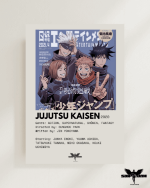 Poster Jujutsu Kaisen – L’Énergie Occulte en Action ( A3 )