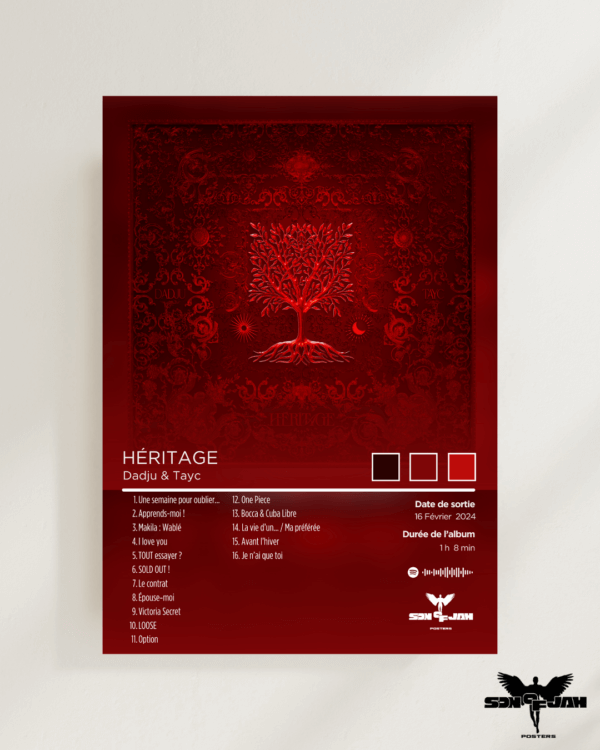 Poster Tayc & Dadju– Héritage ( A3 )