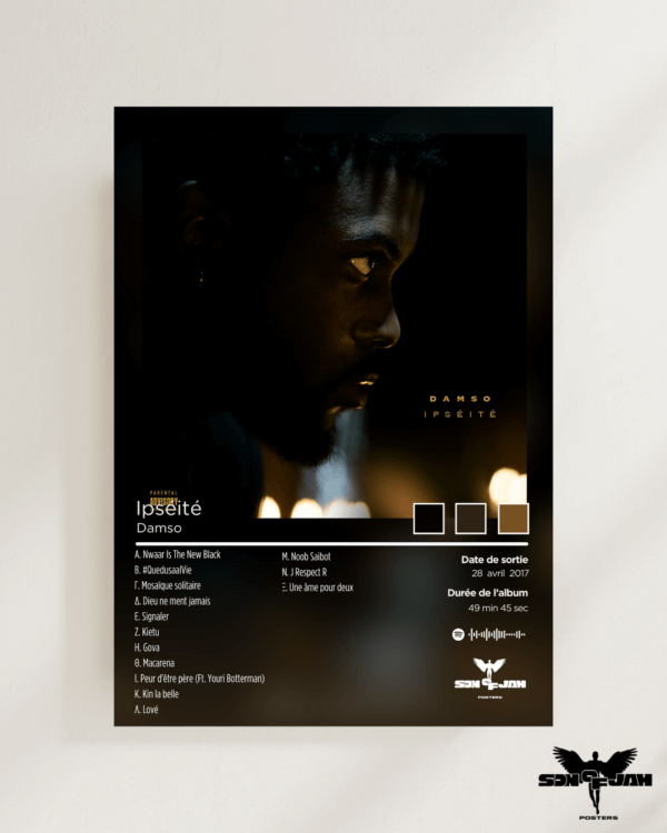 Poster Damso– Ipséité ( A3 )